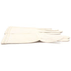 Hermes Vintage Leather Gloves White — view 4