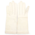 Hermes Vintage Leather Gloves White