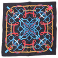 Hermes Carre 45 Yellow Silk Scarf Black