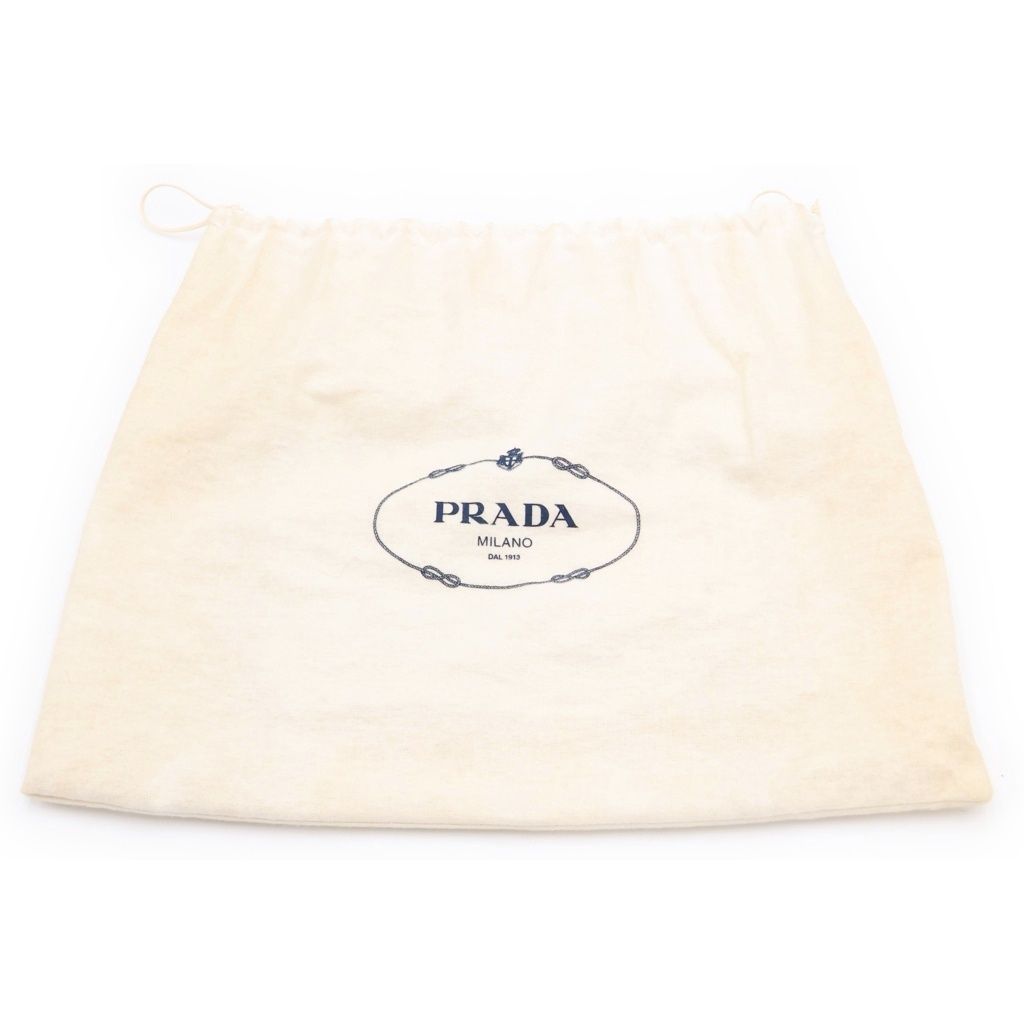 Prada Handbag Beige Brown Leather Patent Saffiano — view 7