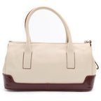 Prada Handbag Beige Brown Leather Patent Saffiano — view 2