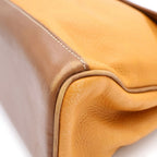 Loewe Anagram 2-Way Shoulder Bag Brown Leather Gold — view 6