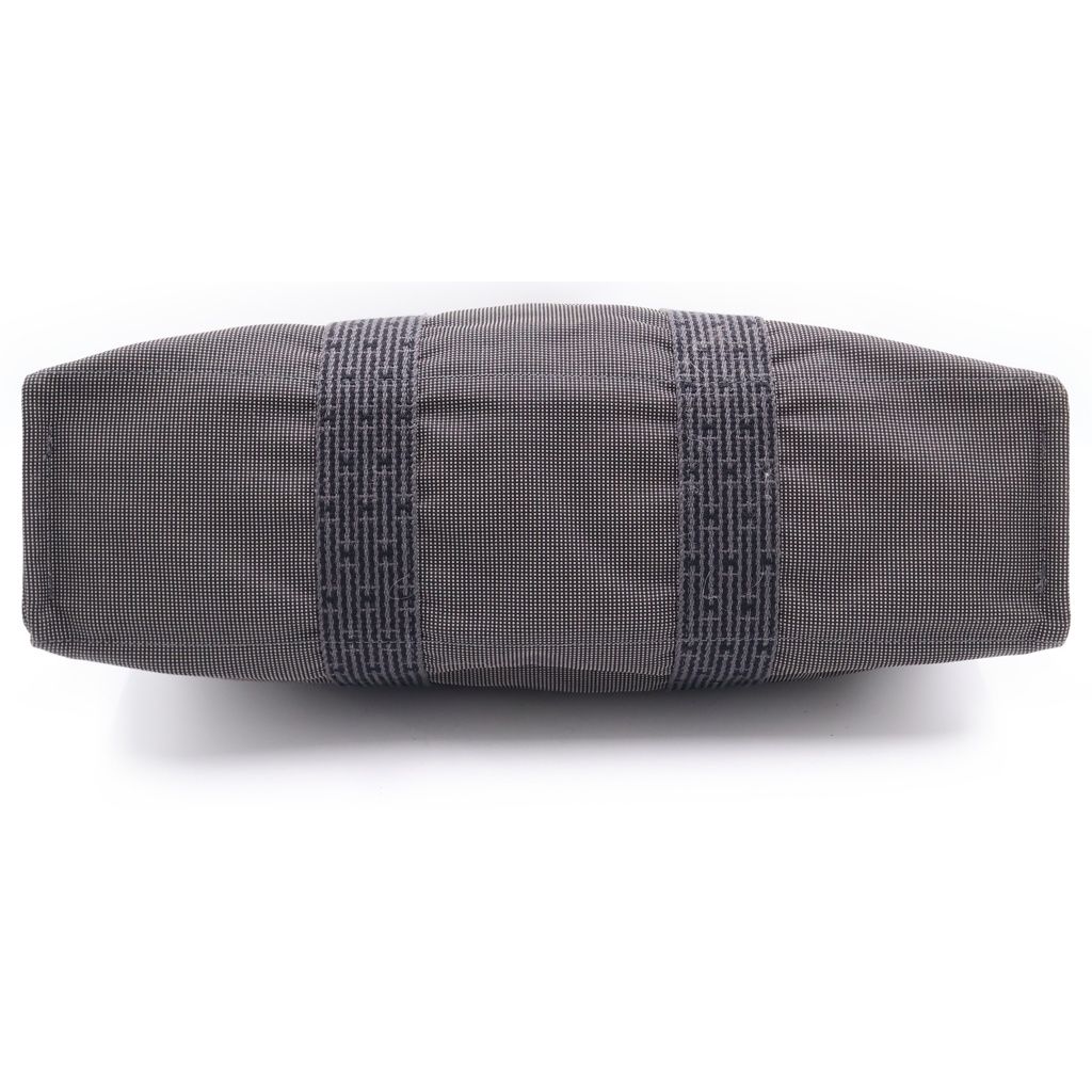 Hermes Her Line Tote Black Gray Canvas — view 4