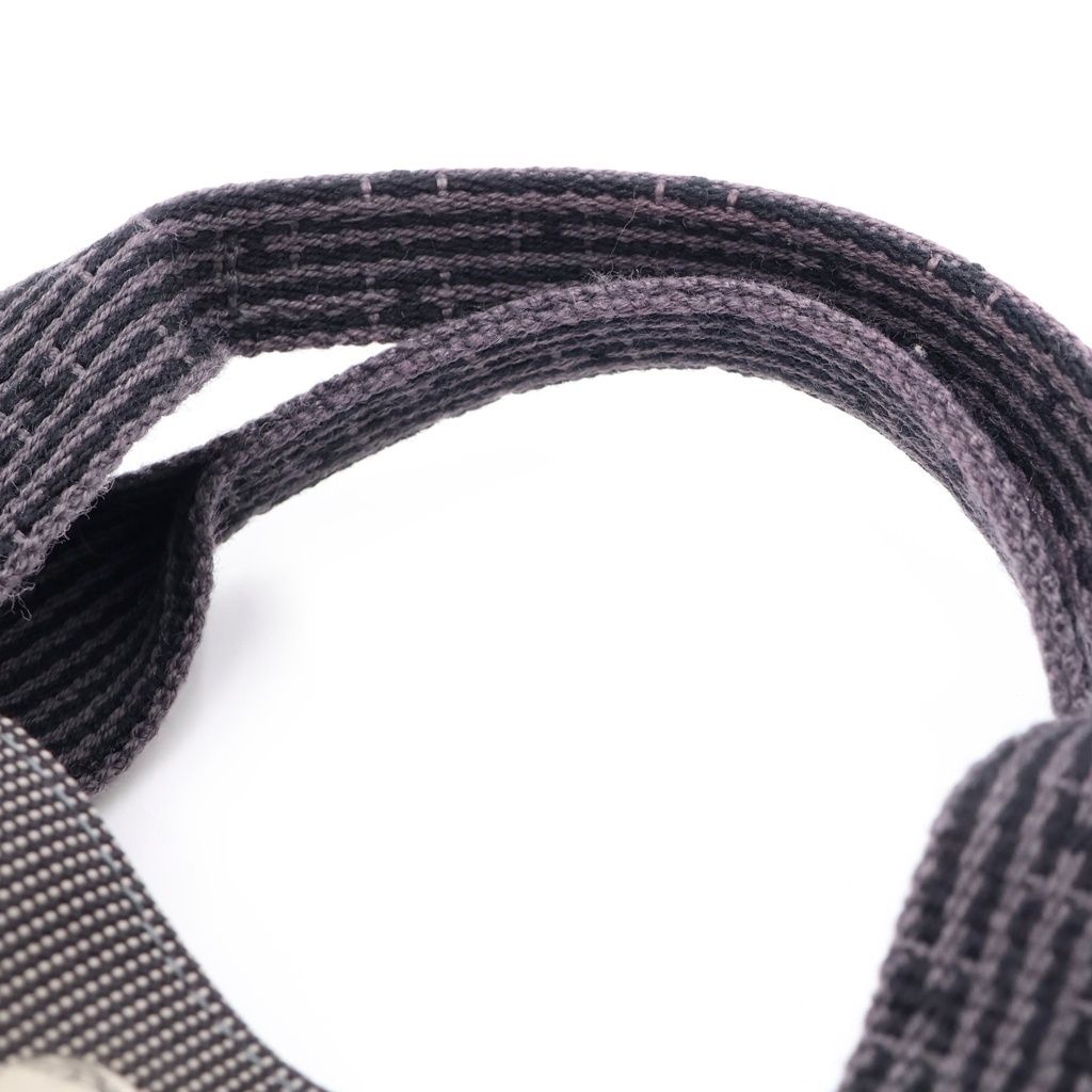 Hermes Her Line Tote Black Gray Canvas — view 6