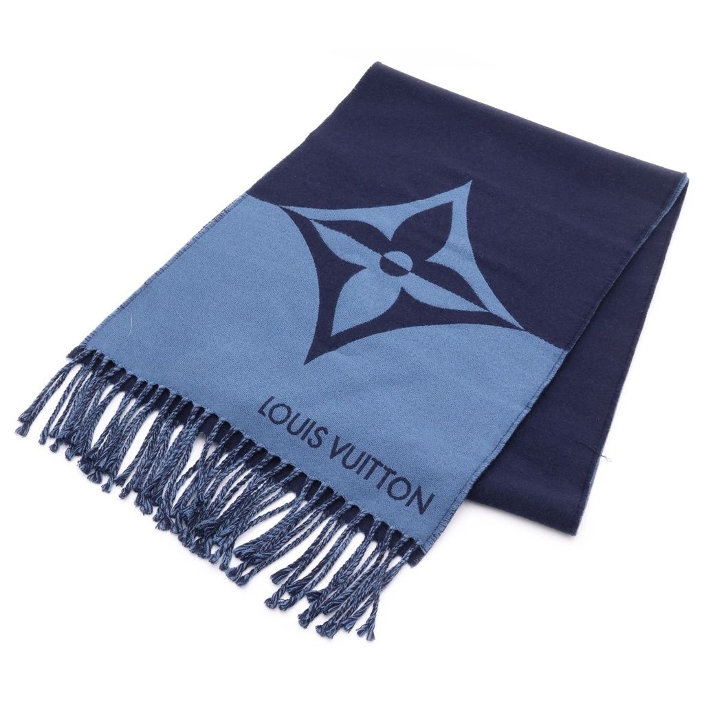 Louis Vuitton Cashmere scarf Shawl Navy