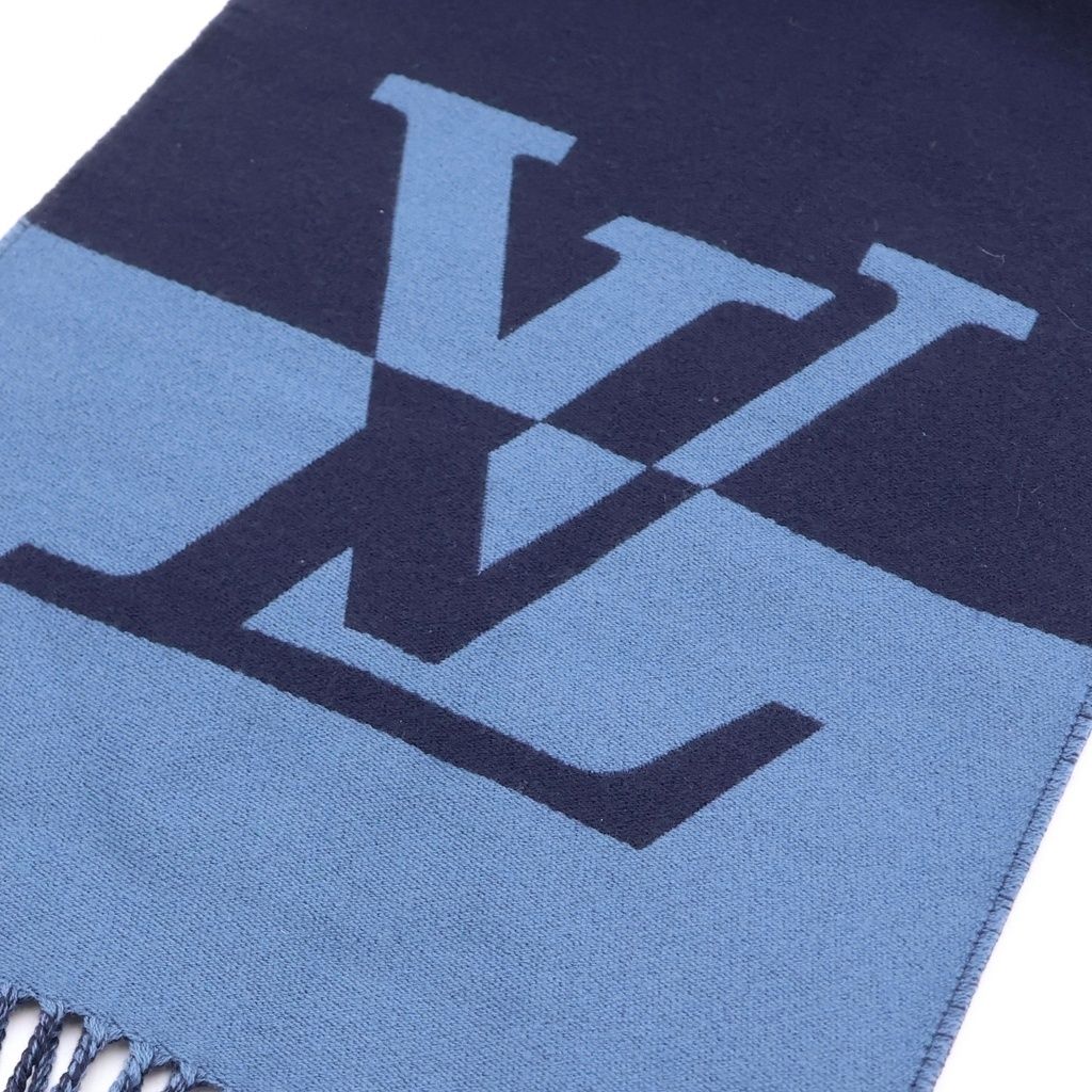 Louis Vuitton Cashmere scarf Shawl Navy — view 2