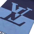 Louis Vuitton Cashmere scarf Shawl Navy — view 2