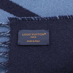 Louis Vuitton Cashmere scarf Shawl Navy — view 6