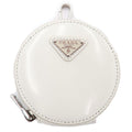 Prada Leather nd Coin Case Key Holder White
