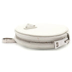 Prada Leather nd Coin Case Key Holder White — view 3