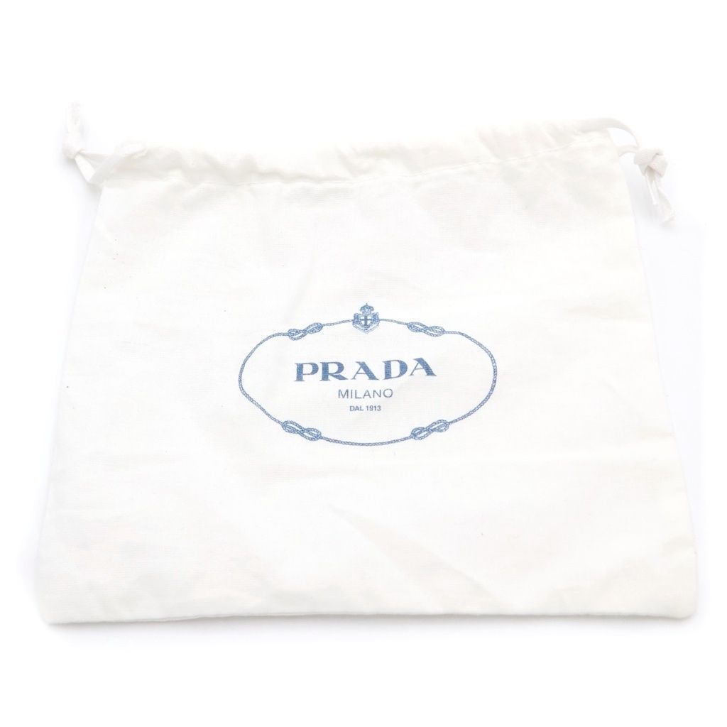 Prada Leather nd Coin Case Key Holder White — view 6