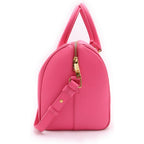 Saint Laurent Paris Duffle 2-Way Boston Bag Pink Leather Gold — view 3