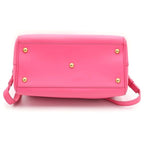 Saint Laurent Paris Duffle 2-Way Boston Bag Pink Leather Gold — view 4