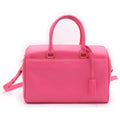 Saint Laurent Paris Duffle 2-Way Boston Bag Pink Leather Gold