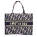 Dior Oblique Book Tote Navy Canvas