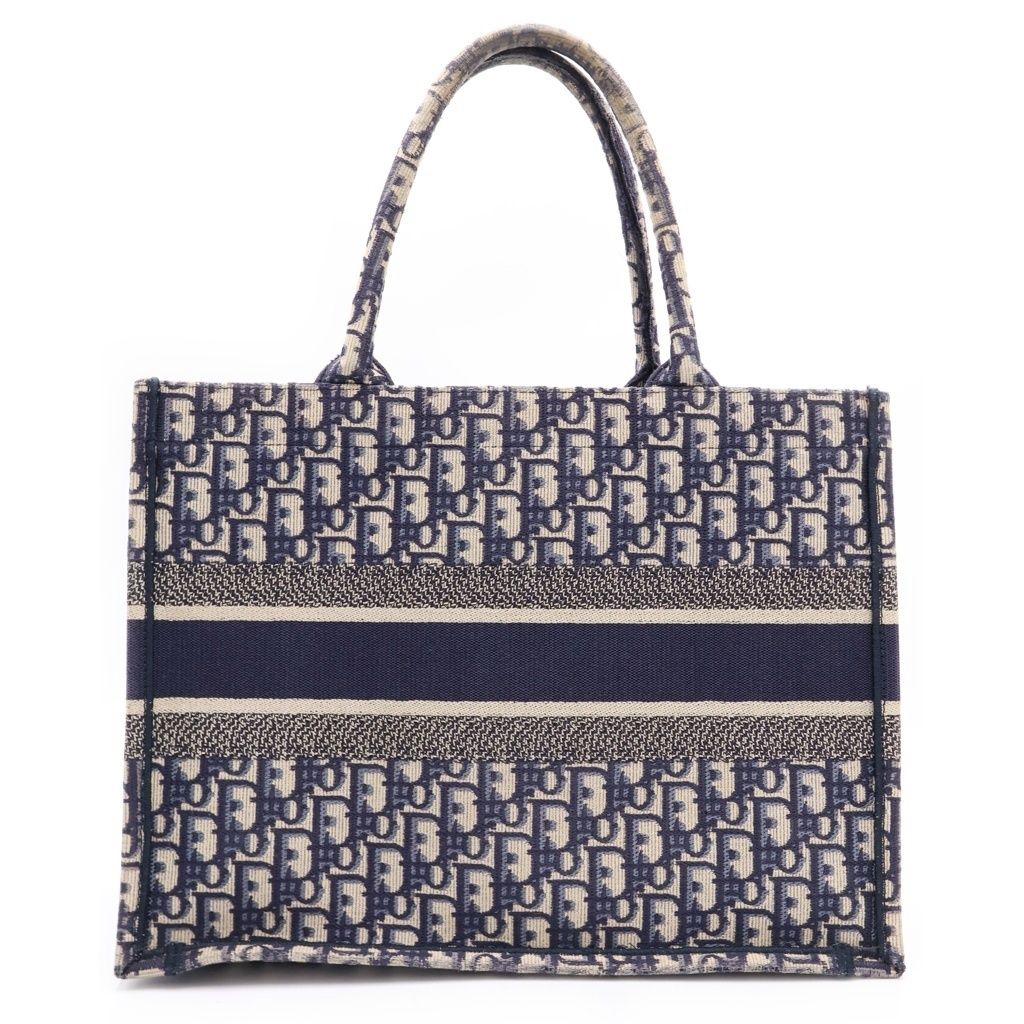 Dior Oblique Book Tote Navy Canvas — view 2
