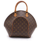 Louis Vuitton Monogram Ellipse Handbag Brown Leather Gold — view 2