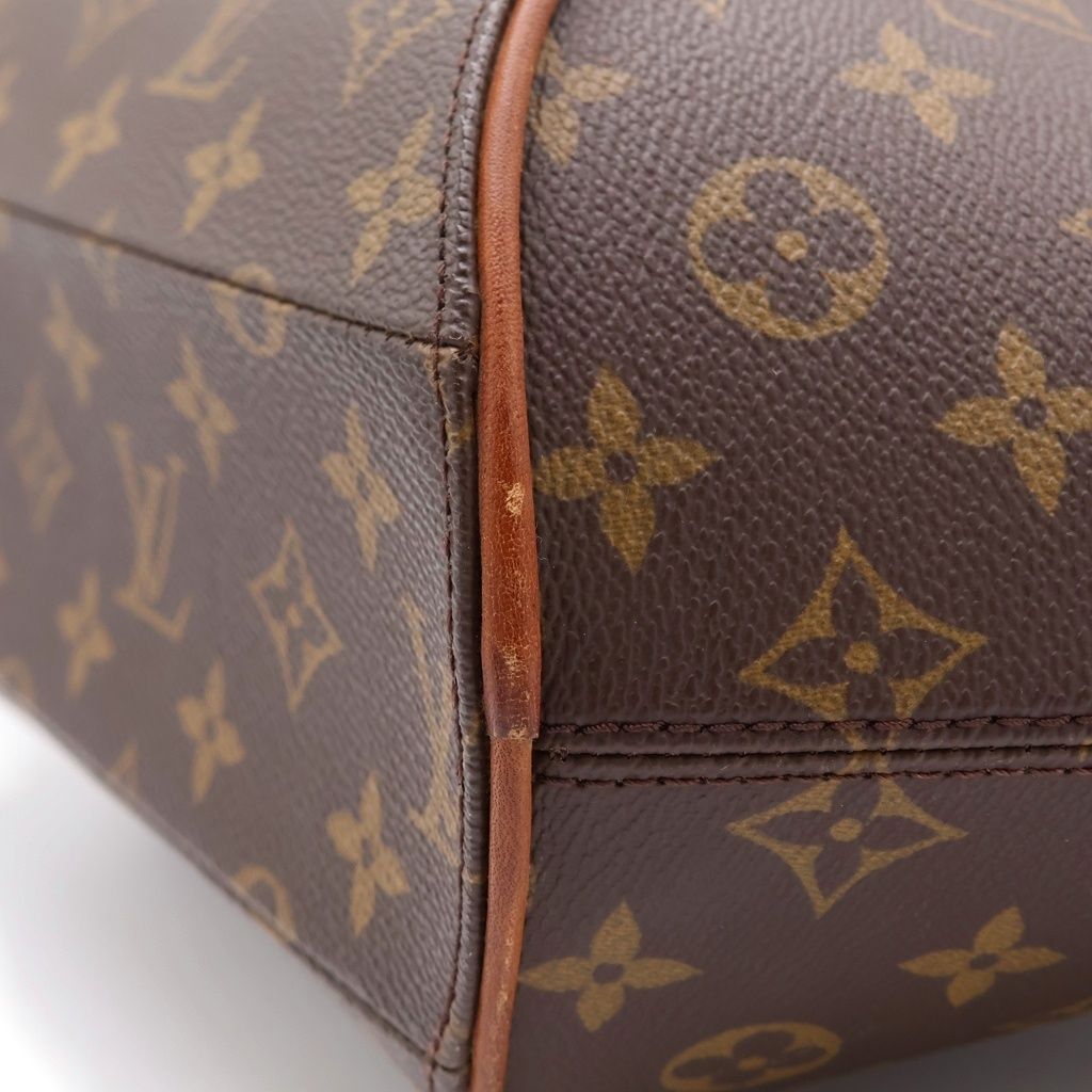 Louis Vuitton Monogram Ellipse Handbag Brown Leather Gold — view 6