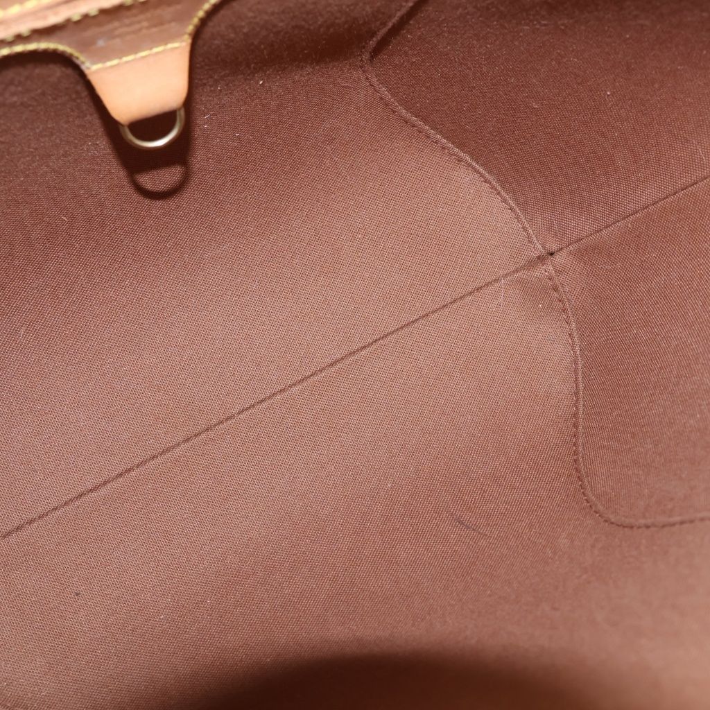 Louis Vuitton Monogram Ellipse Handbag Brown Leather Gold — view 5