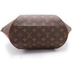 Louis Vuitton Monogram Ellipse Handbag Brown Leather Gold — view 4