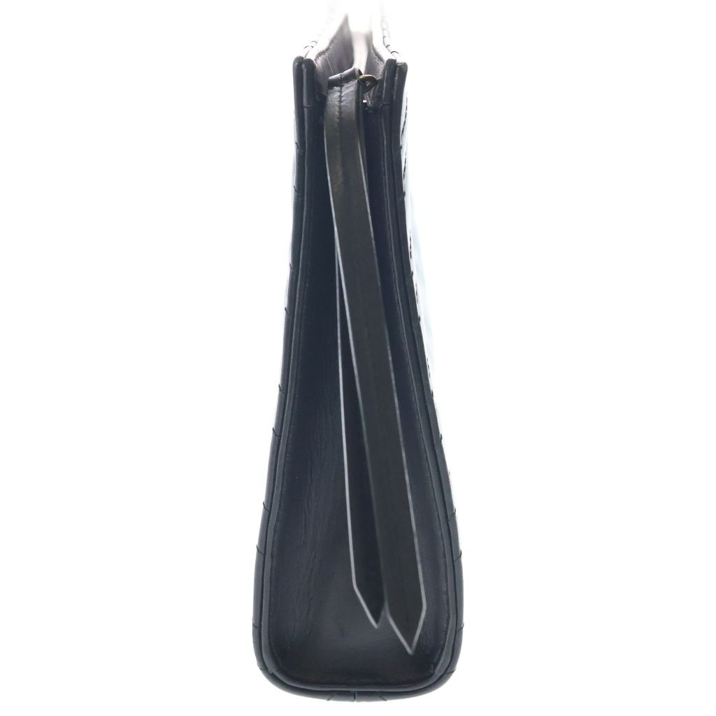 Gucci GG Marmont Clutch Black Leather Gold — view 3