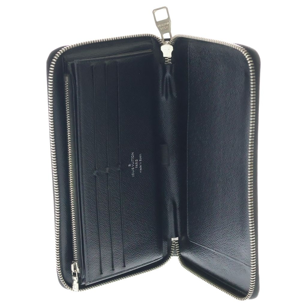 Louis Vuitton Zippy gunizer Camouflage Ju Longwallet Blue White Wallet — view 4