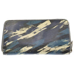 Louis Vuitton Zippy gunizer Camouflage Ju Longwallet Blue White Wallet — view 2