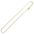Saint Laurent Paris Chain Necklace Logo Plate Gold — view 2
