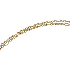 Saint Laurent Paris Chain Necklace Logo Plate Gold — view 4