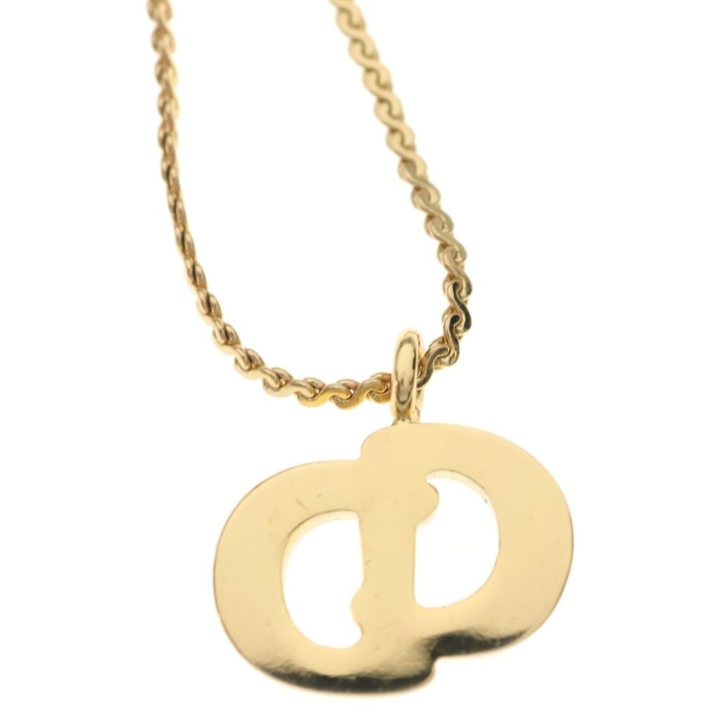 Dior CD Logo Necklace Gold — view 5