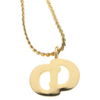 Dior CD Logo Necklace Gold — view 5