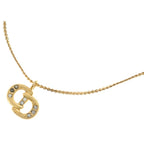 Dior CD Logo Necklace Gold