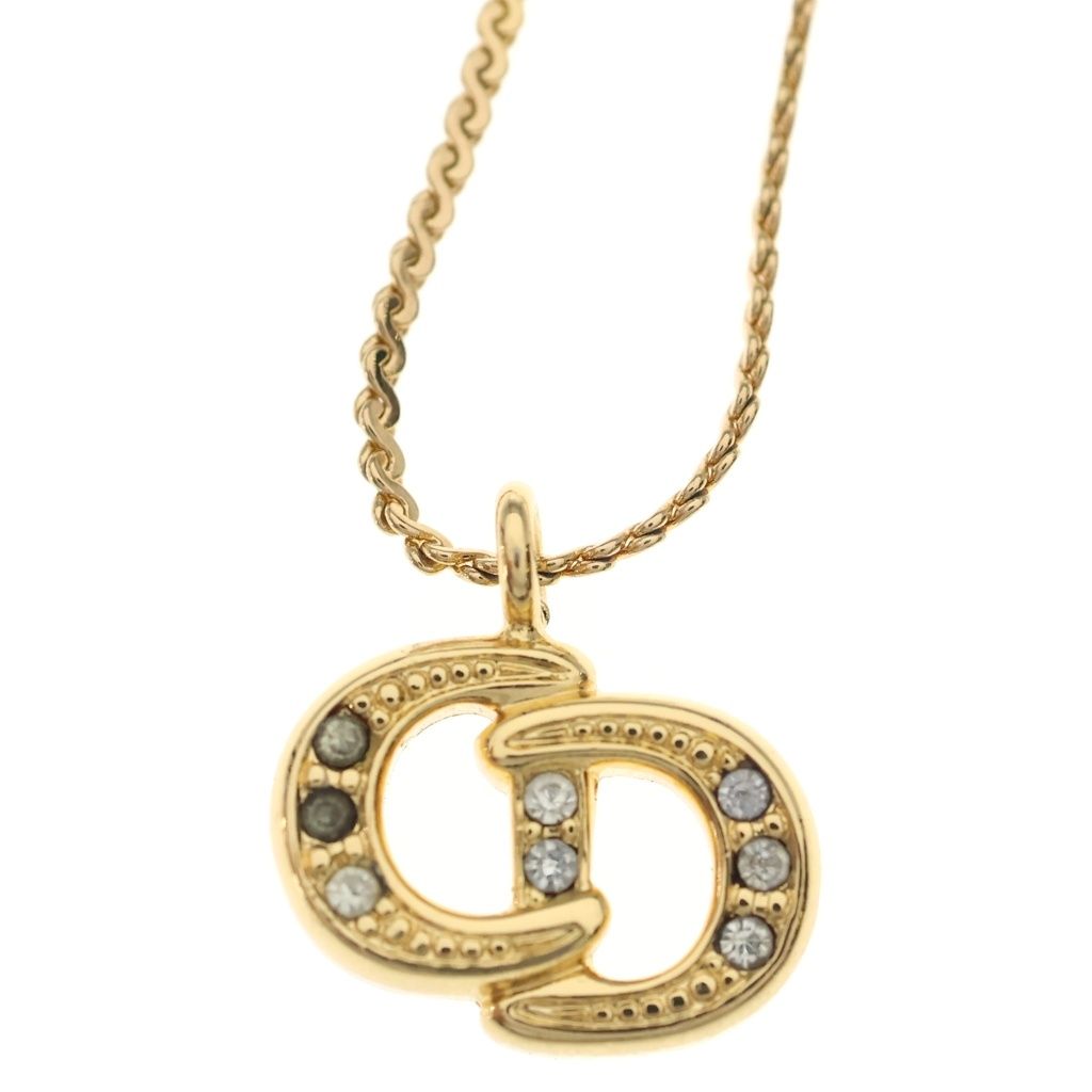 Dior CD Logo Necklace Gold — view 3