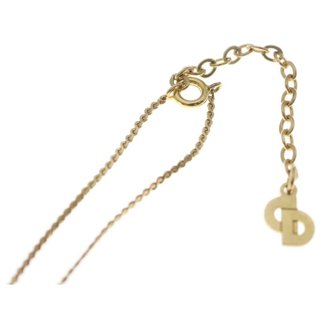Dior CD Logo Necklace Gold — view 4