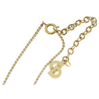 Dior Heart Rhinestone Necklace Gold — view 4