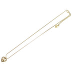 Dior Heart Rhinestone Necklace Gold — view 2
