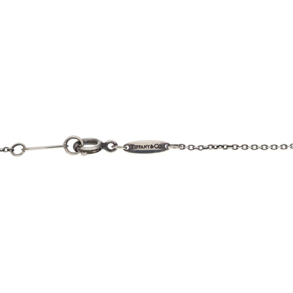 Tiffany & Co Open Heart Pink Saffiano Necklace — view 6