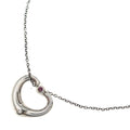 Tiffany & Co Open Heart Pink Saffiano Necklace