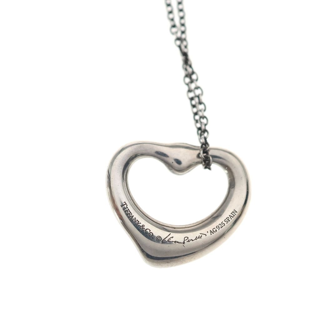 Tiffany & Co Open Heart Pink Saffiano Necklace — view 5