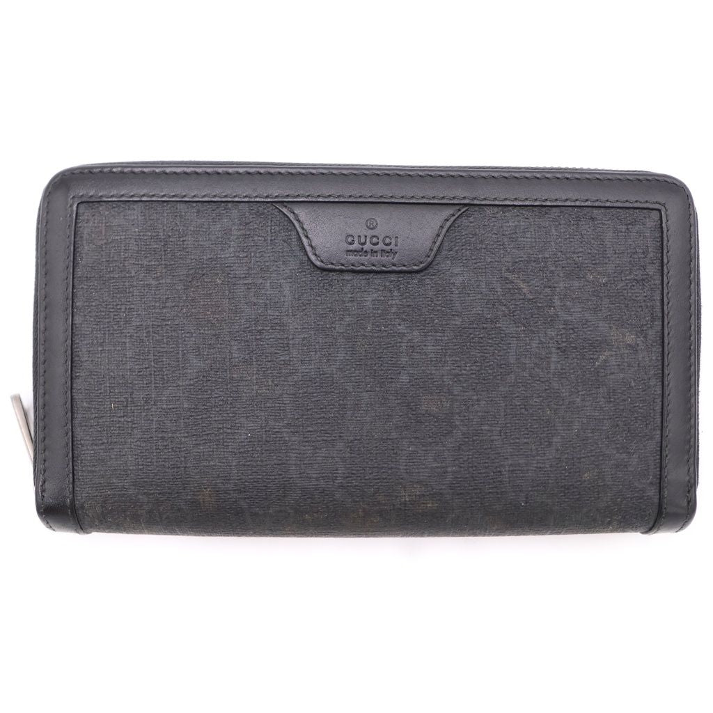 Gucci GG Canvas Longwallet Wallet Black