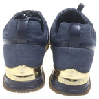 Louis Vuitton Monogram Denim suup Low Cut Shu Sneakers Indigo — view 3