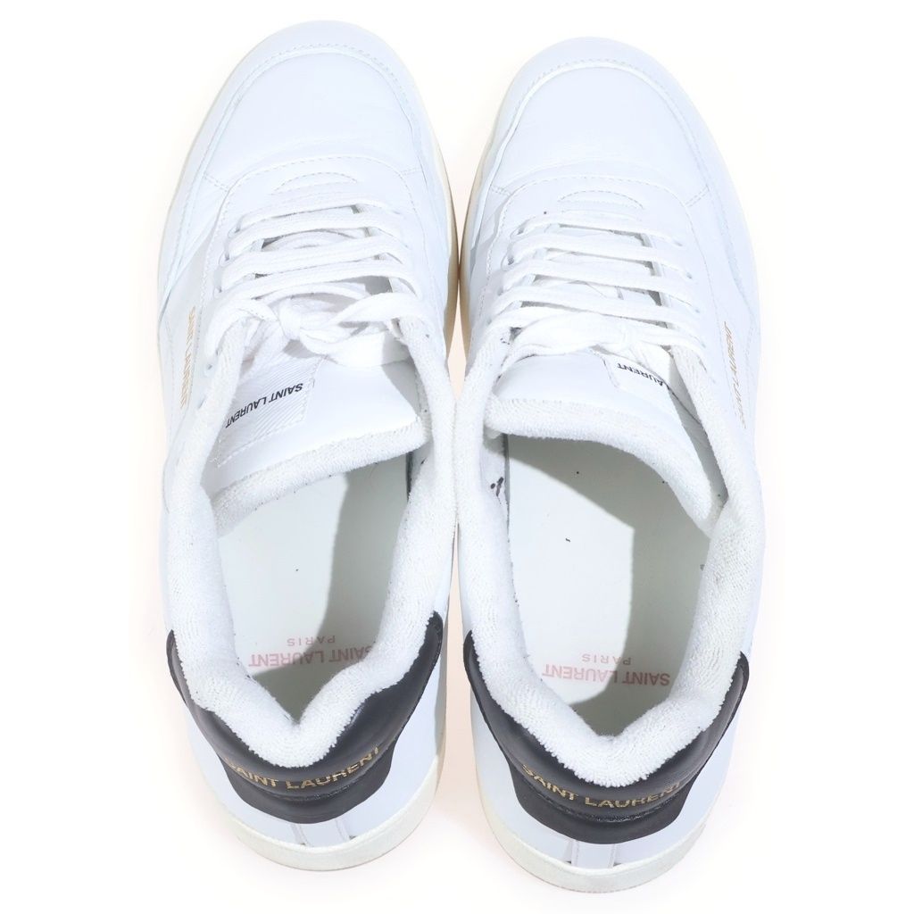 Saint Laurent Paris Low Cut Sneakers White Leather — view 4