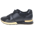 Louis Vuitton Damier Leather suup Low Cut Shu Sneakers Black