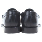 Celine Triomphe Leather Low Cut Shu Loafers Black — view 3