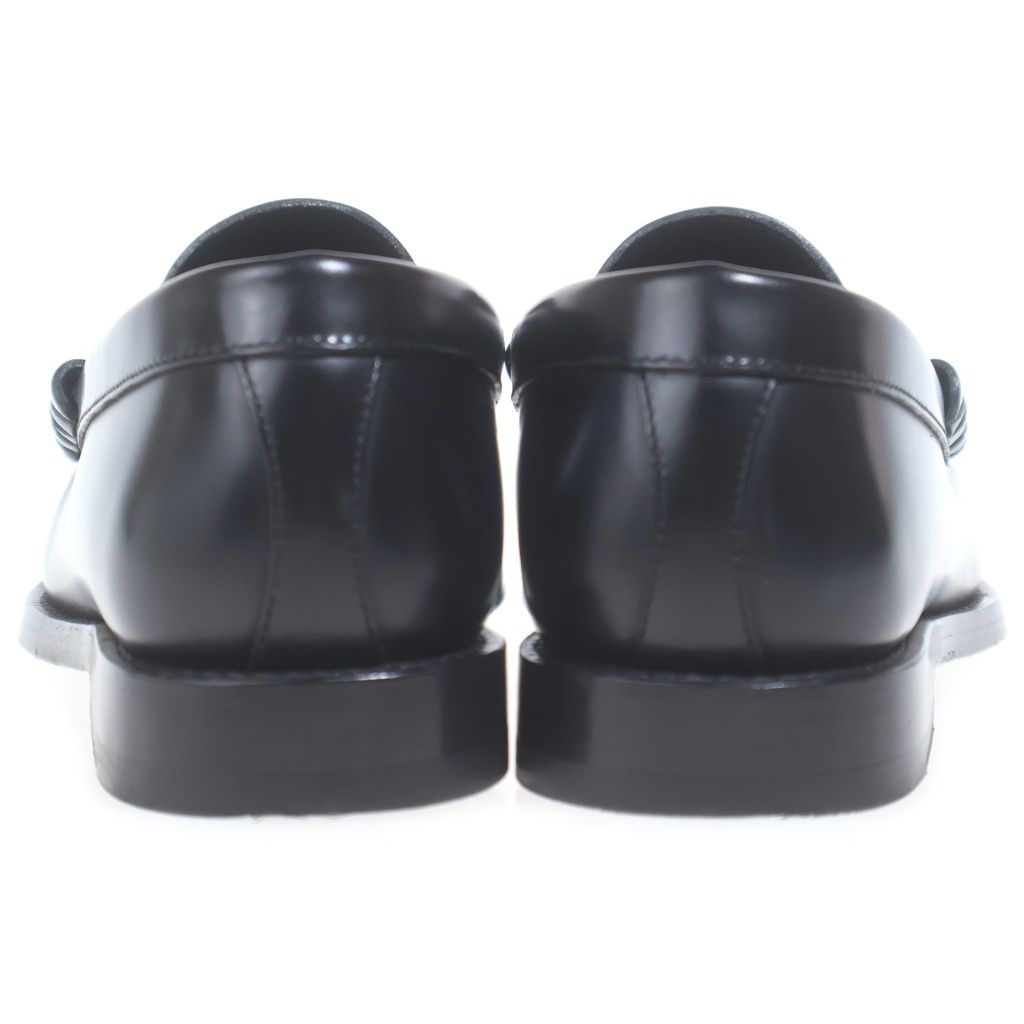Celine Triomphe Leather Low Cut Shu Loafers Black — view 3