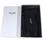 Celine Triomphe Leather Low Cut Shu Loafers Black — view 6