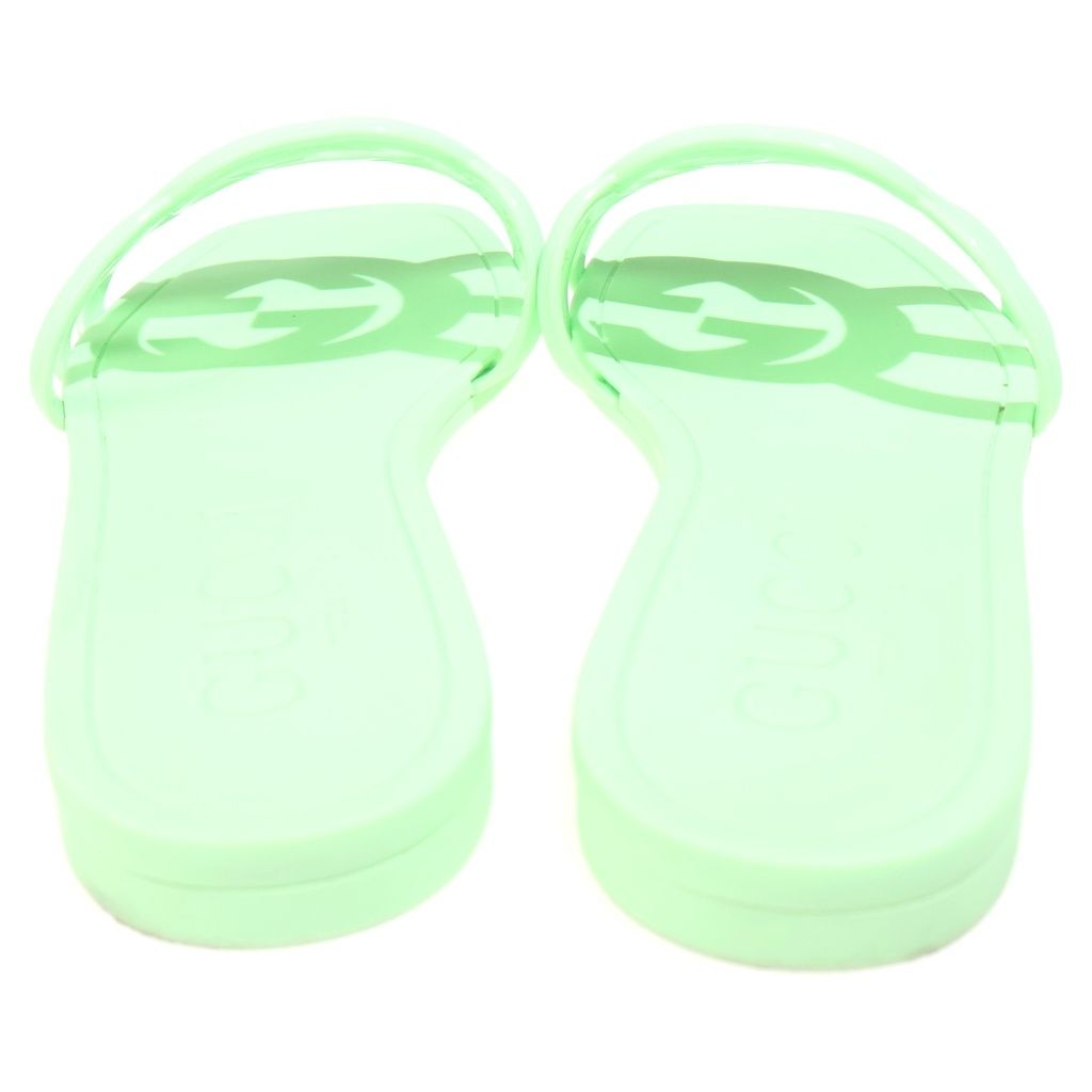 Gucci Interlocking Mule Sandals Shu Lightgreen — view 3