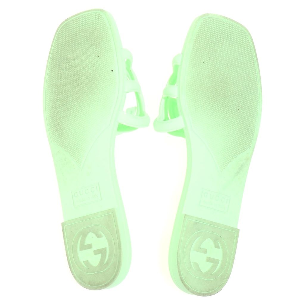 Gucci Interlocking Mule Sandals Shu Lightgreen — view 5