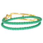 Hermes Roulis Double Tour Bracelet Green Gold — view 2