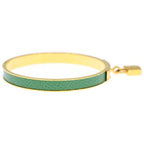 Hermes Kelly Bangle Bracelet Green Gold — view 3